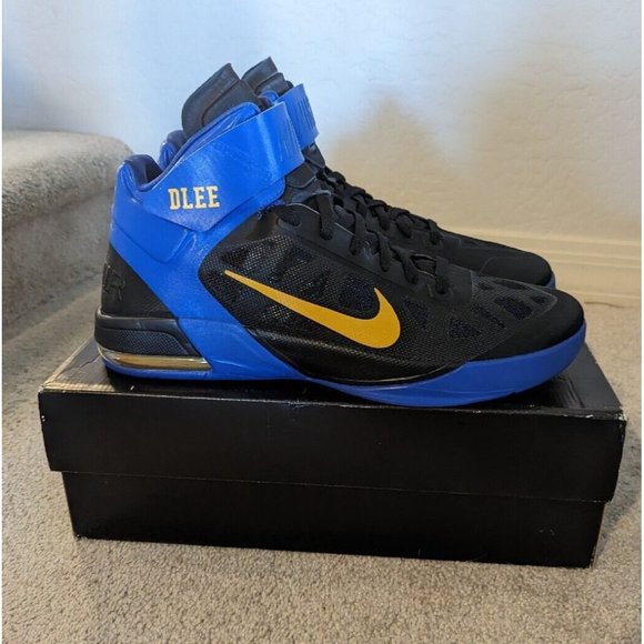 Nike Air Max Fly By David Lee PE Sample Warriors Sz 15 429545-170 GSW Blue Yello main image 5